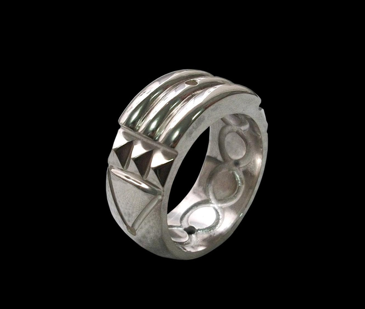 【関税込み】Atlantis Ring in Blue PVC Atlantis Ring Blue Stone Polymer Clajasper Coral Turquoise