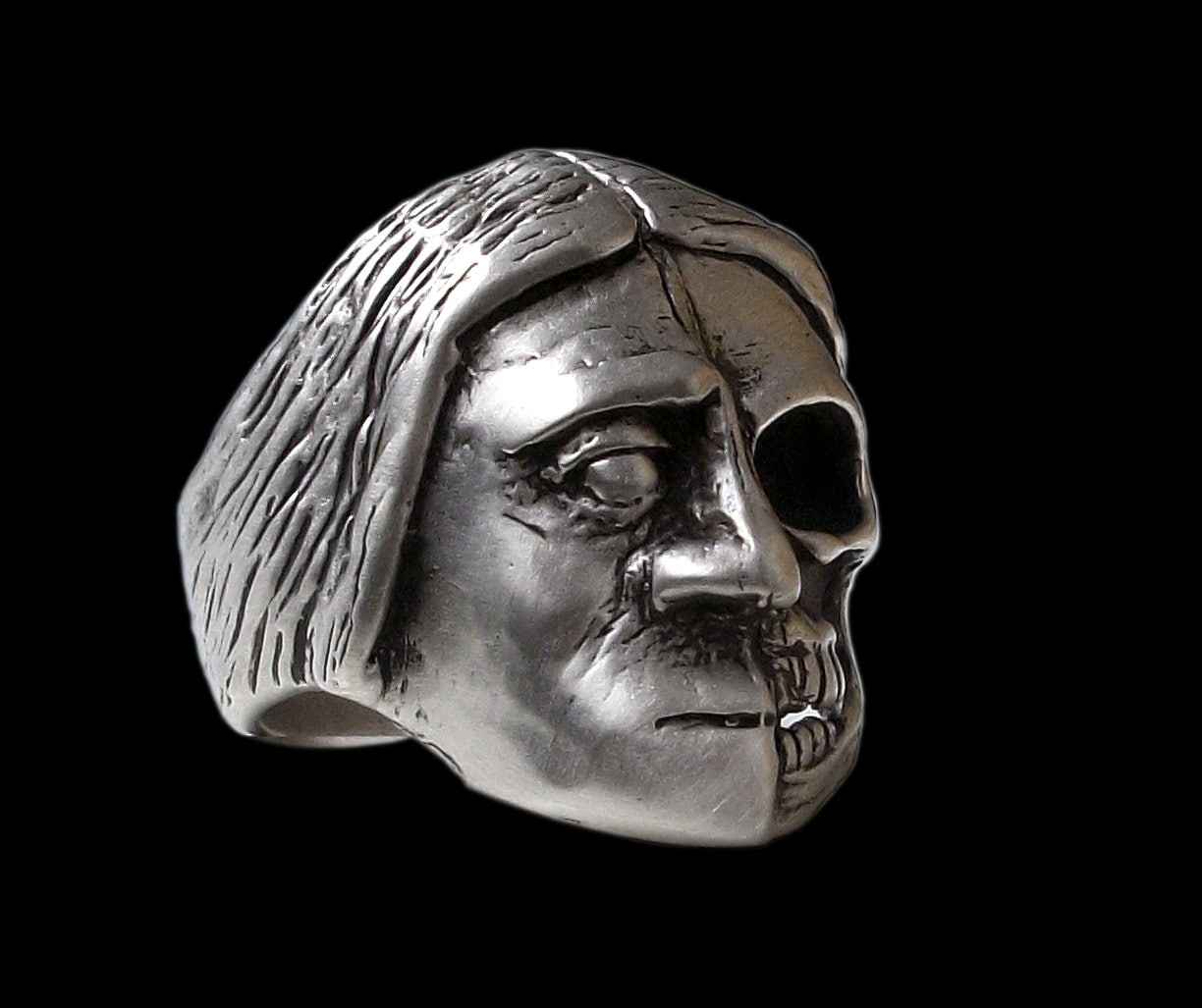Skull ring - Sterling Silver Indian Toltec warrior Skull ring - ALL SIZES