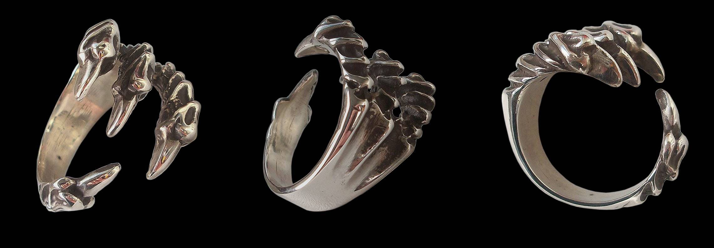 Claw ring - Sterling Silver Eagle Claw ring