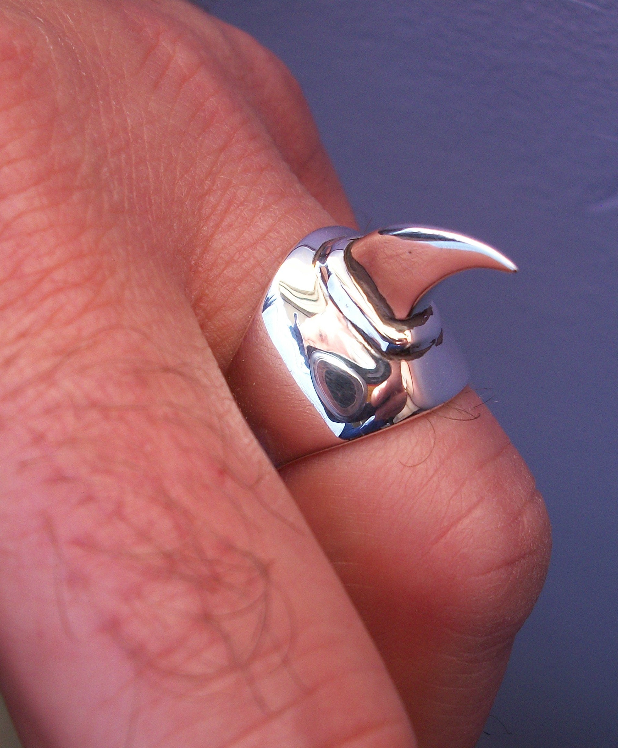 Claw ring - Sterling Silver Cat Claw Ring - Fetish Bizarre ring - ALL SIZES