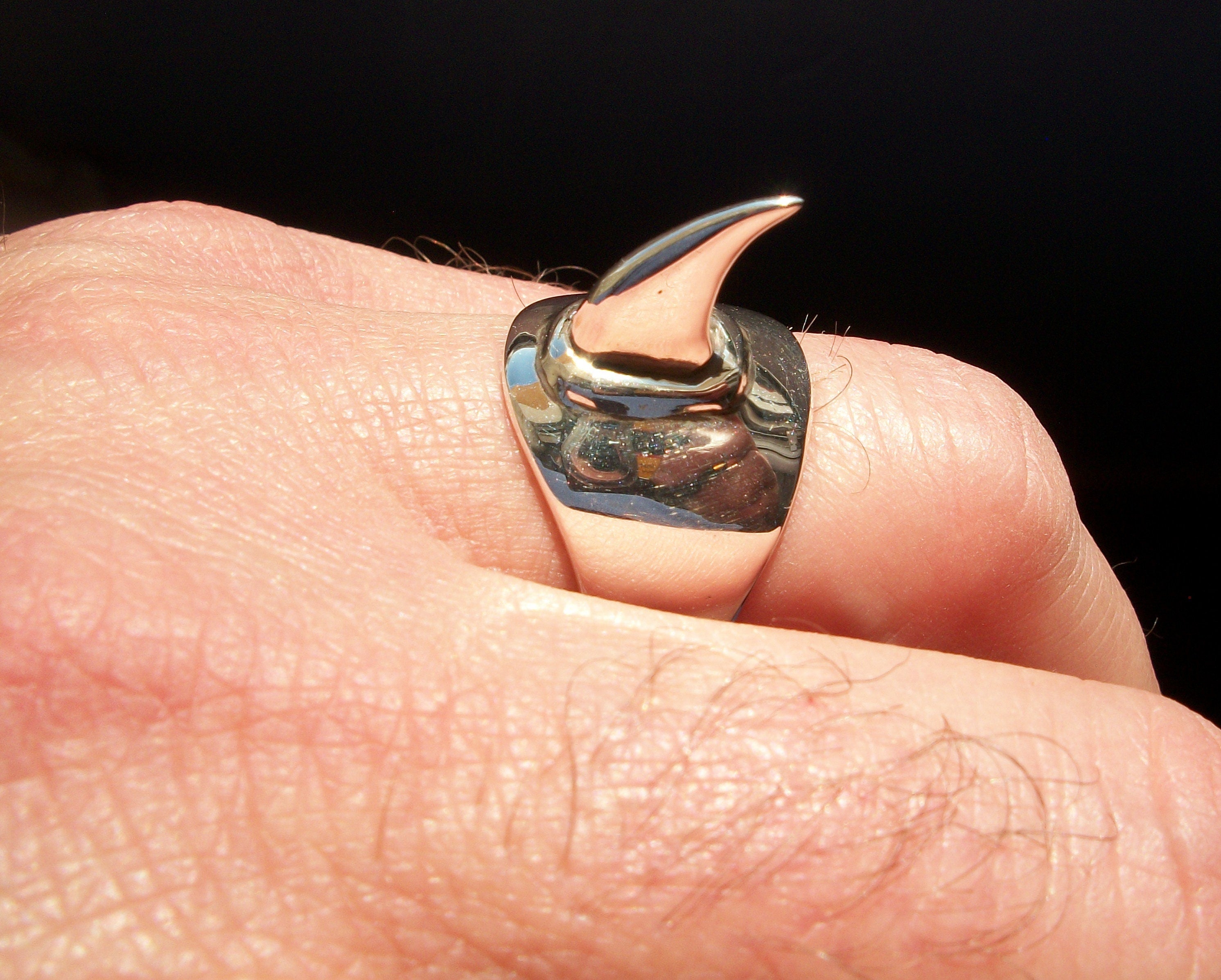 Claw ring - Sterling Silver Cat Claw Ring - Fetish Bizarre ring - ALL SIZES