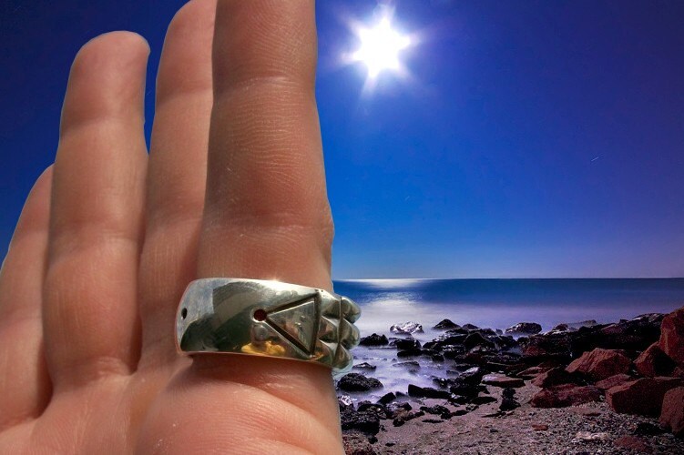 Lil Peep Jewelry Design By Ace Atlantis Ring Sterling Silver