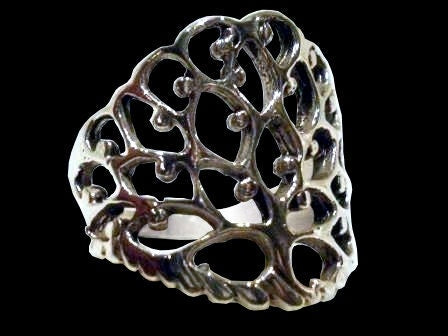 Tree of life ring - Sterling Silver Tree of life ring - powerful wisdom protection charm