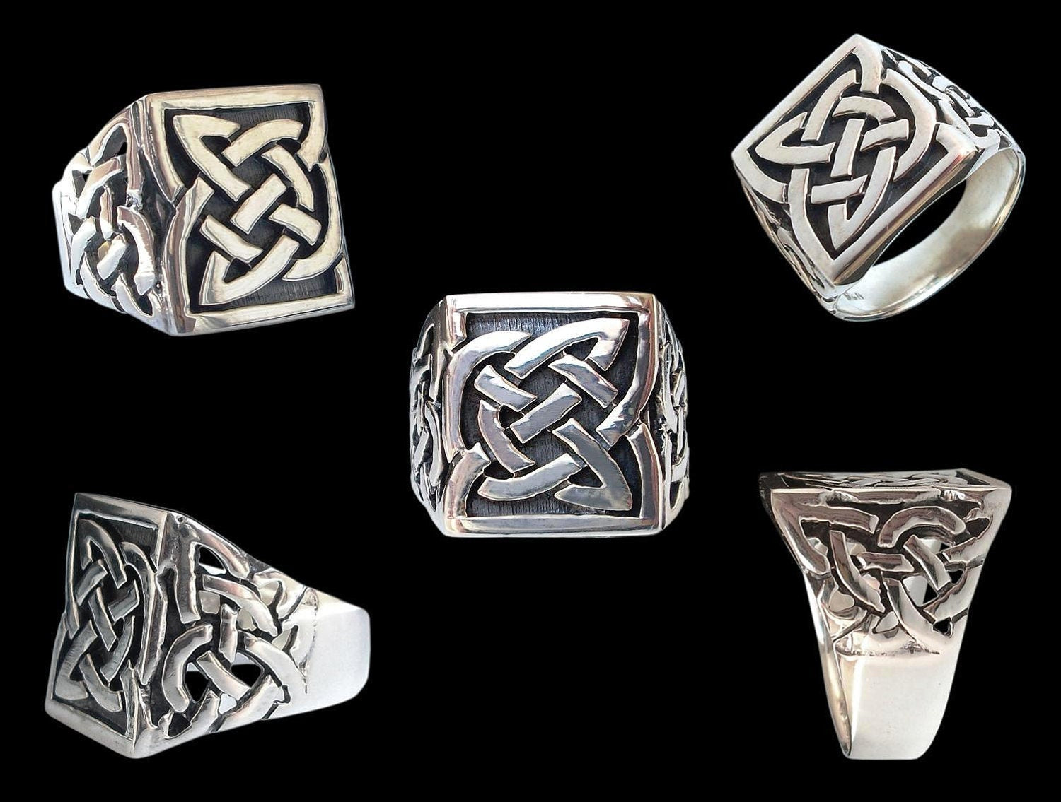 Celtic ring - Sterling Silver Celtic Knot ring - All sizes -